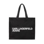 Karl Lagerfeld EW Logo Shopper Väska Black, Dam