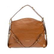 Givenchy Brun läder axelväska Brown, Dam