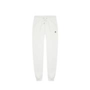 Colmar Vita Sweatpants med Sportig Ribbstickad Midja White, Dam