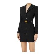 Elisabetta Franchi Svart Elegant Klänning Black, Dam