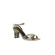 aeyde High Heel Sandals Gray, Dam