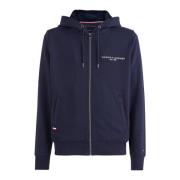 Tommy Hilfiger Sweatshirt med Sweatshirt med dragkedja Blue, Herr