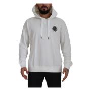 Dolce & Gabbana Lyxig Vit Hoodie White, Herr