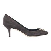 Dolce & Gabbana Grå Suede Bellucci Klackar Pumps Gray, Dam