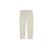 Closed Straight Trousers Beige, Dam