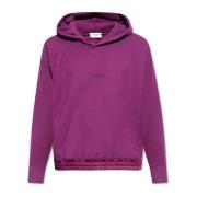 Saint Laurent Hoodie med logotyp Purple, Herr