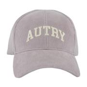 Autry Velvet Baseball Cap med Logo Gray, Herr