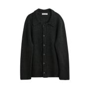 Our Legacy Knapp Ner Cardigan Jacka Skugga Svart Black, Herr