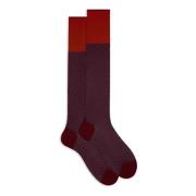 Gallo Burgundy Bomullsstrumpor med Slipsmotiv Multicolor, Herr