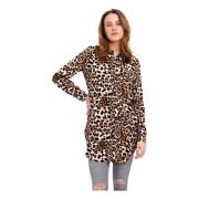 Vero Moda Easy Long Shirt Brown, Dam