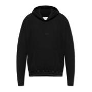 Saint Laurent Hoodie med logotyp Black, Herr