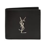 Saint Laurent Bifold Plånbok med Logotyp Black, Herr