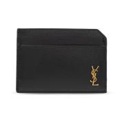 Saint Laurent Korthållare med logotyp Black, Herr