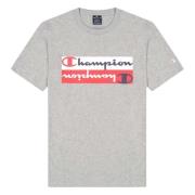 Champion Klassiskt Logotyp Inverterad T-shirt Gray, Herr