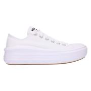 Converse Chuck Taylor All Star OX Platform Sneakers White, Dam