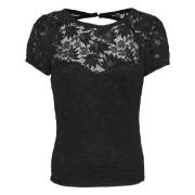 Guess T-shirt Black, Dam