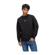 Hugo Boss Rundhalsad sweatshirt Black, Herr