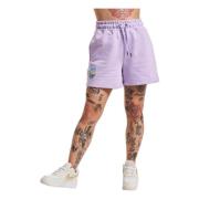 Karl Kani Små Signatur Shorts Purple, Dam