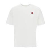 Kenzo Blommigt Crew Neck T-shirt White, Herr