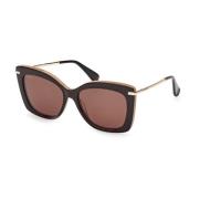 Max Mara Acetat Solglasögon Beth1 för kvinnor Brown, Dam