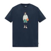 New Balance Bomull T-shirt Blue, Herr