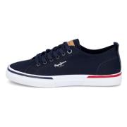 Pepe Jeans Mdpms30811 Canvas Shoes Blue, Herr