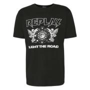 Replay T-shirt Black, Herr