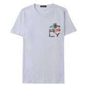 Replay T-shirt White, Herr