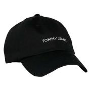 Tommy Hilfiger Tjw Linear Logo Cap Black, Dam