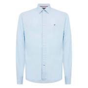 Tommy Hilfiger 1985 Collection Slim Fit Pique Skjorta Blue, Herr