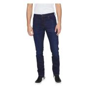 Wrangler Texas Slim Cowvoy Jeans Blue, Herr