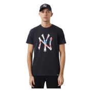 New Era MLB Dble Logo T-shirt Black, Herr