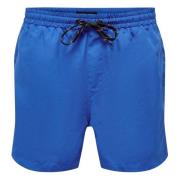 Only & Sons Solid Swimsuit Blue, Herr