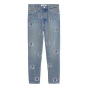 Tommy Jeans Klassiska Straight Fit Denim Jeans Blue, Dam