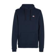 Tommy Jeans Casual Badge Sweat Hoodie Blue, Herr