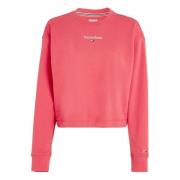 Tommy Jeans Hoodie Pink, Dam