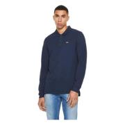 Tommy Jeans Slim långärmad polotröja Blue, Herr