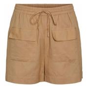 Pieces Pcleena Shorts Brown, Dam