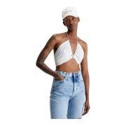 Calvin Klein Jeans Ärmlös Topp White, Dam