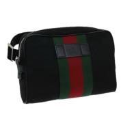 Gucci Vintage Pre-owned Canvas gucci-vskor Black, Dam