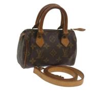 Louis Vuitton Vintage Pre-owned Canvas handvskor Brown, Dam