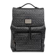 Dolce & Gabbana Ryggsäck med monogram Black, Herr