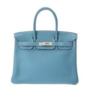 Hermès Vintage Pre-owned Laeder handvskor Blue, Dam