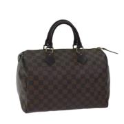 Louis Vuitton Vintage Pre-owned Canvas handvskor Brown, Dam