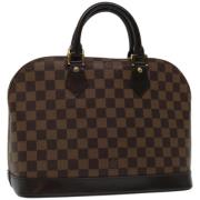 Louis Vuitton Vintage Pre-owned Canvas handvskor Brown, Dam