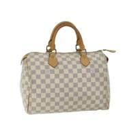 Louis Vuitton Vintage Pre-owned Canvas handvskor White, Dam