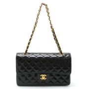 Chanel Vintage Pre-owned Laeder axelremsvskor Black, Dam