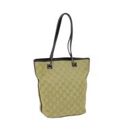 Gucci Vintage Pre-owned Canvas handvskor Beige, Dam