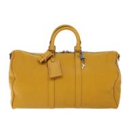 Louis Vuitton Vintage Pre-owned Laeder resvskor Yellow, Dam