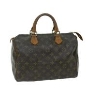 Louis Vuitton Vintage Pre-owned Canvas handvskor Brown, Dam